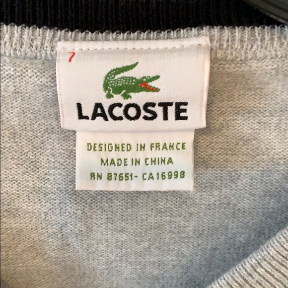 Men’s Lacoste Gray Sweater - Picture 3 of 3